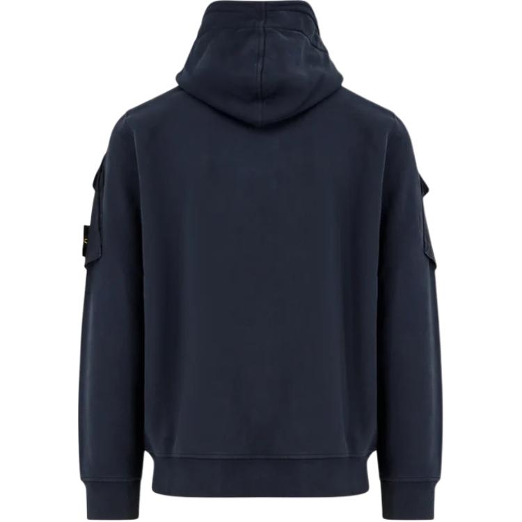 STONE ISLAND Толстовка с молнией и нашивкой с логотипом, Blue — фото 2