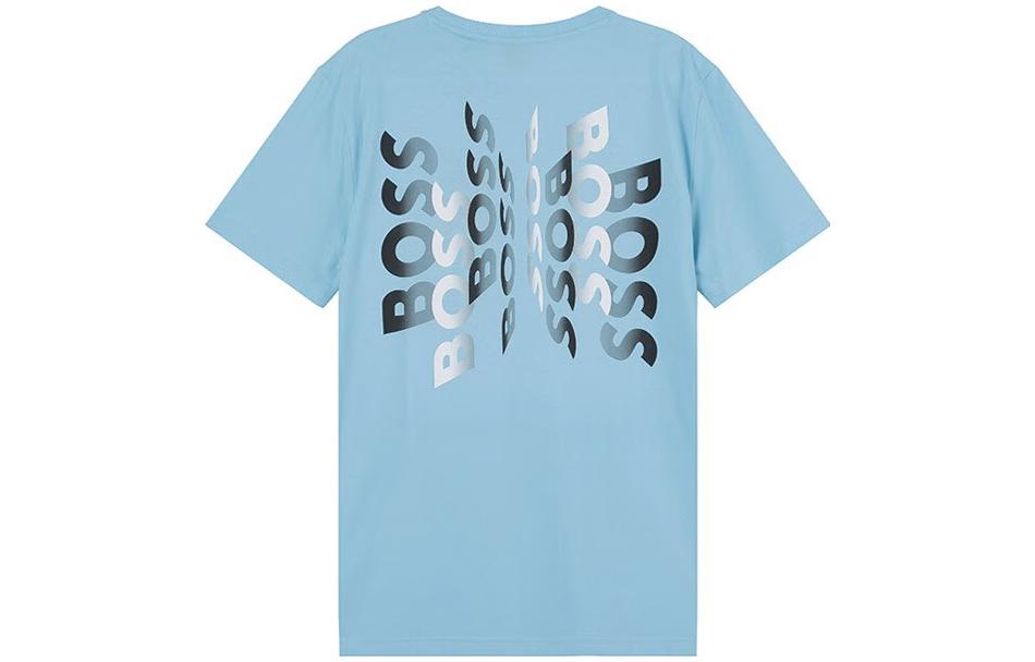 

Футболка мужская светло-голубая HUGO BOSS