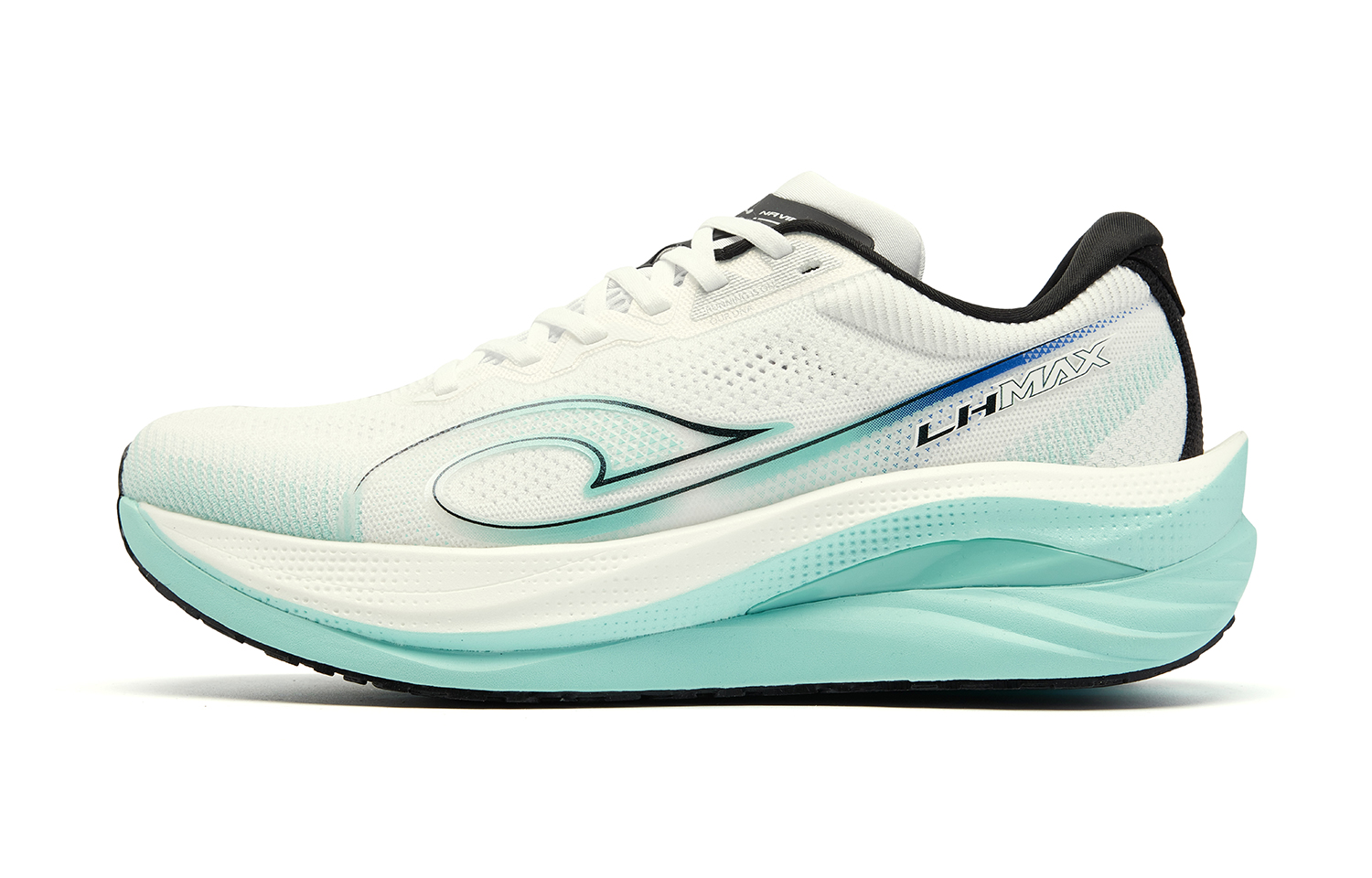 

QIAODAN Амортизирующие нескользящие износостойкие низкие повседневные беговые кроссовки мужские дневные голубые Jordan White/Azure, цвет Jordan White/Azure