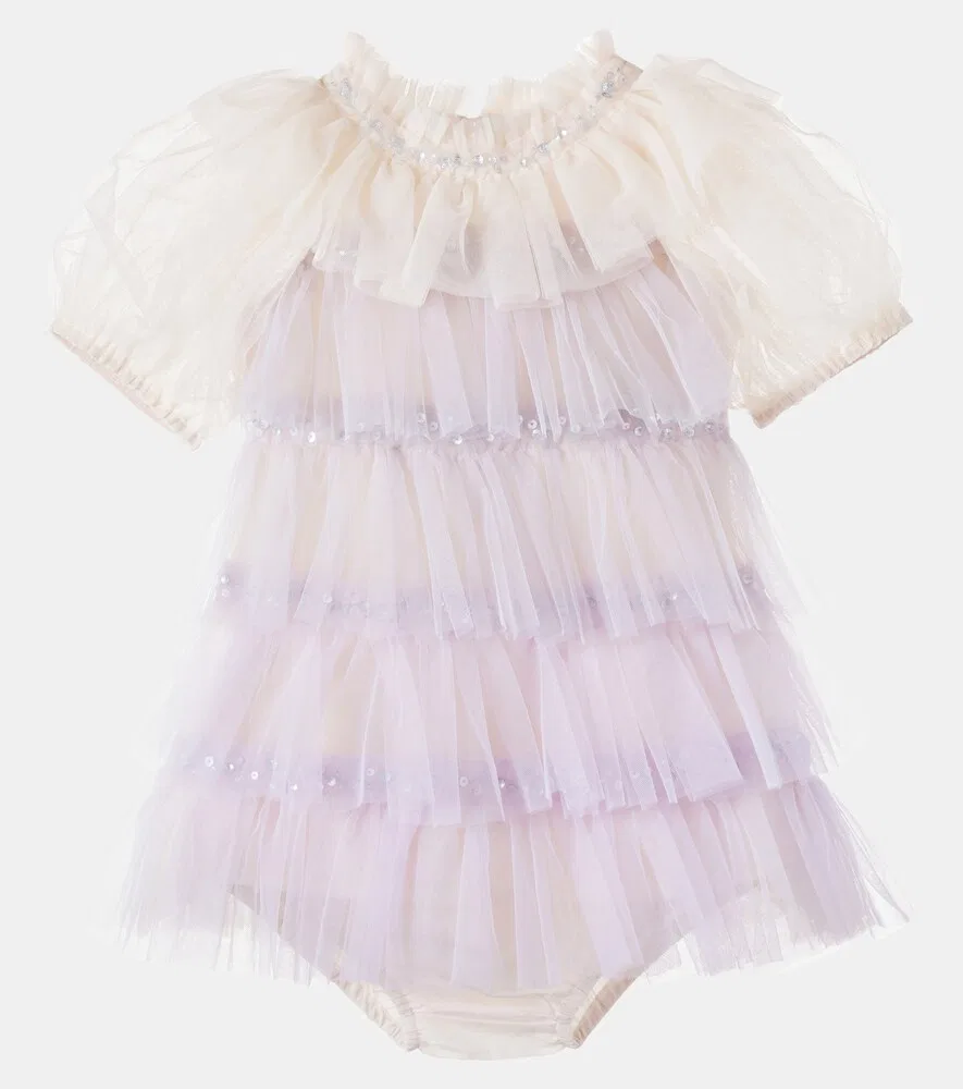 Комплект Baby Love Parade: платье и панталонки Tutu Du Monde, белый — фото 2