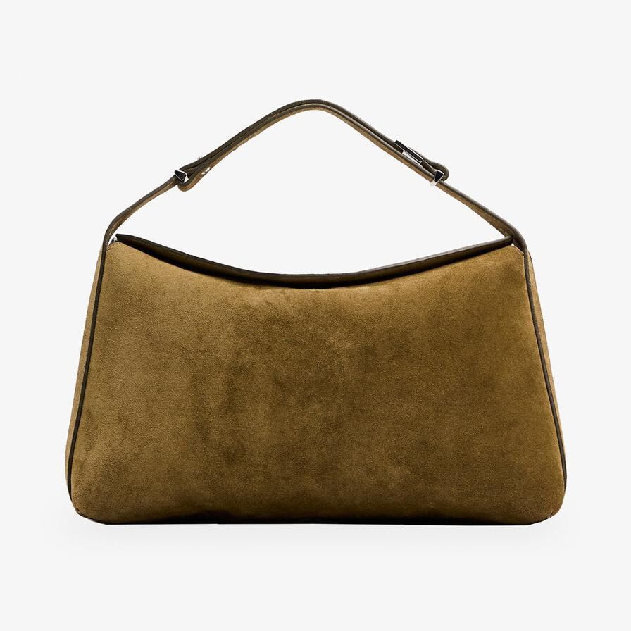 

Сумка Zara by Carlyne Cerf Split Suede Shoulder, оливково-коричневый