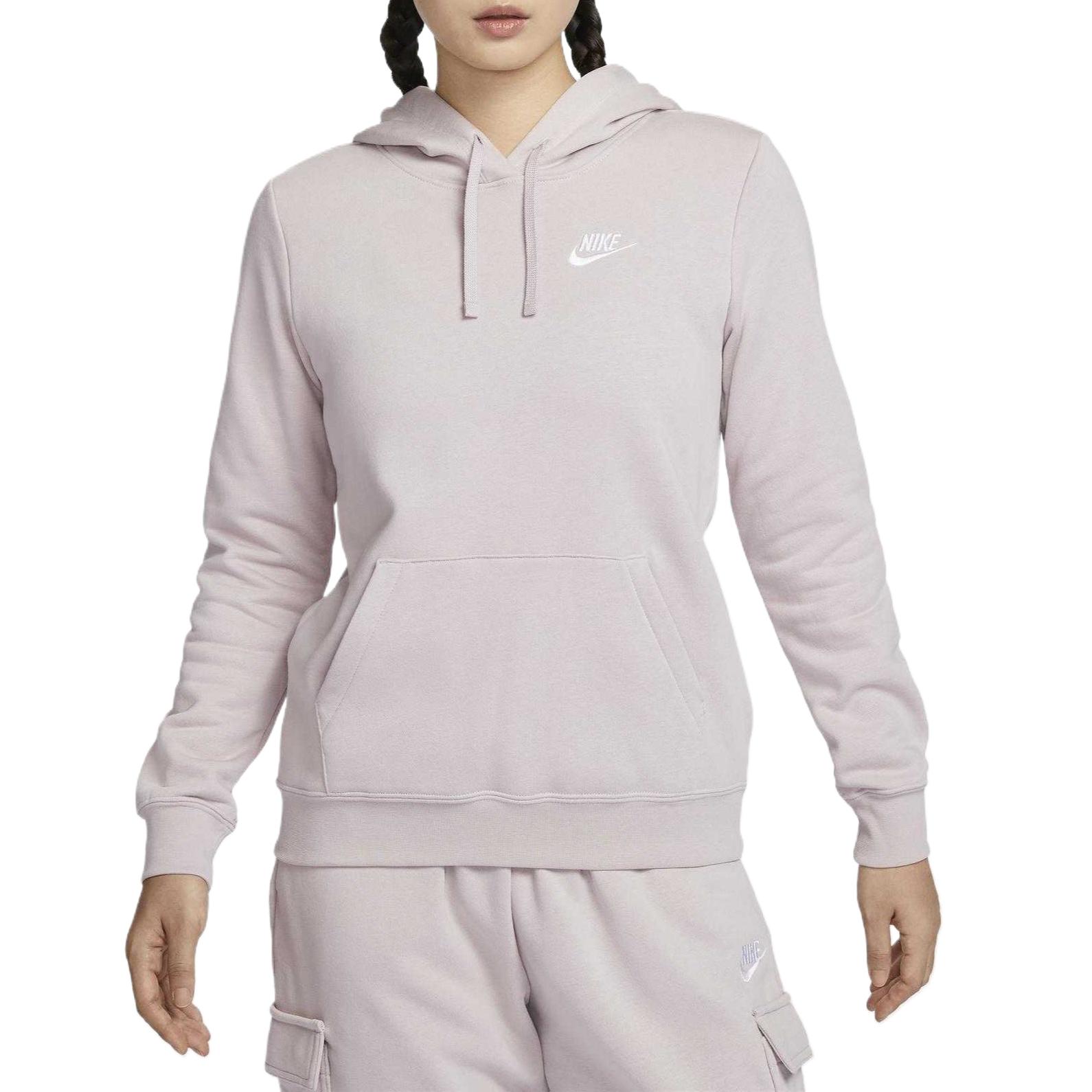 

Свитшот женский/белый Nike, светло-фиолетовый/белый