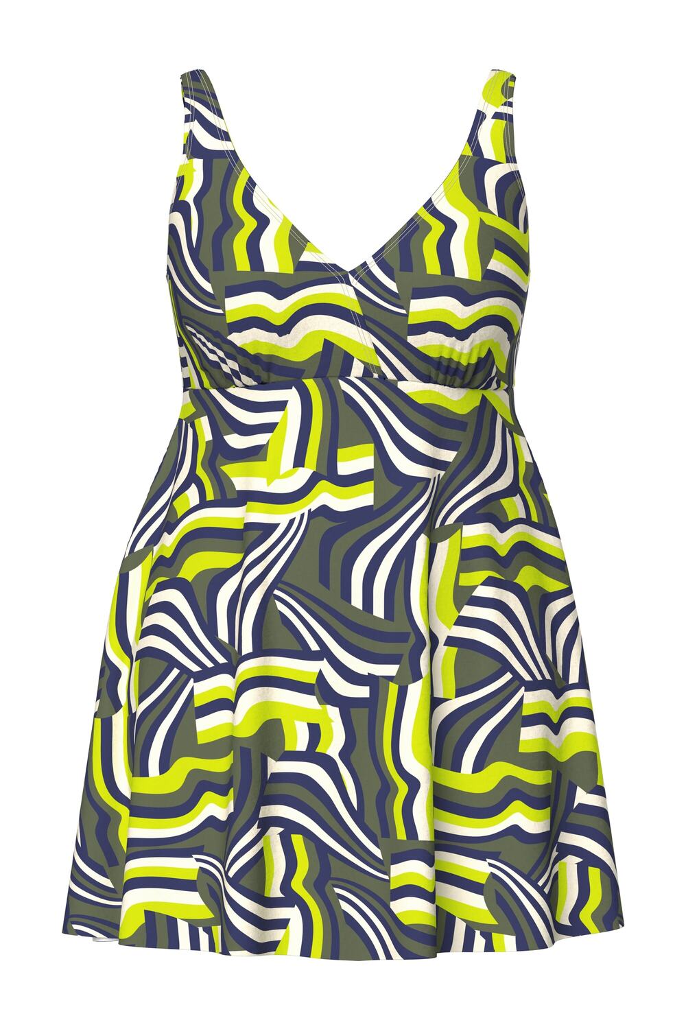 

Ulla Popken Платье-бралетт для купания в оливковом, темно-зеленом цвете, Зеленый, Ulla Popken Платье-бралетт для купания в оливковом, темно-зеленом цвете