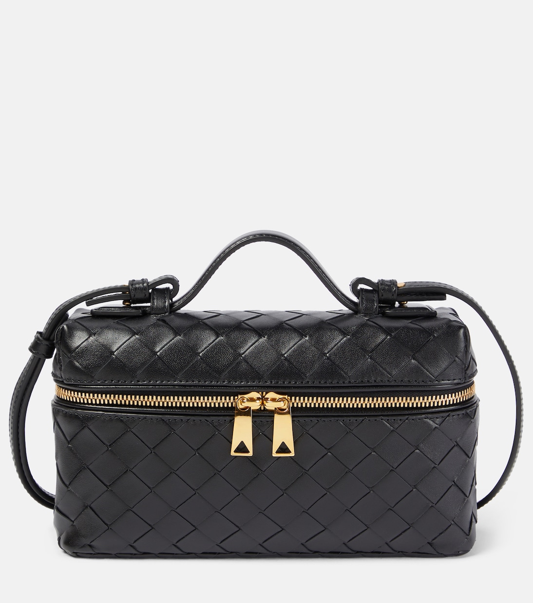 

Сумка-тоут Intrecciato из кожи Bang Bang Bottega Veneta, Black-Gold