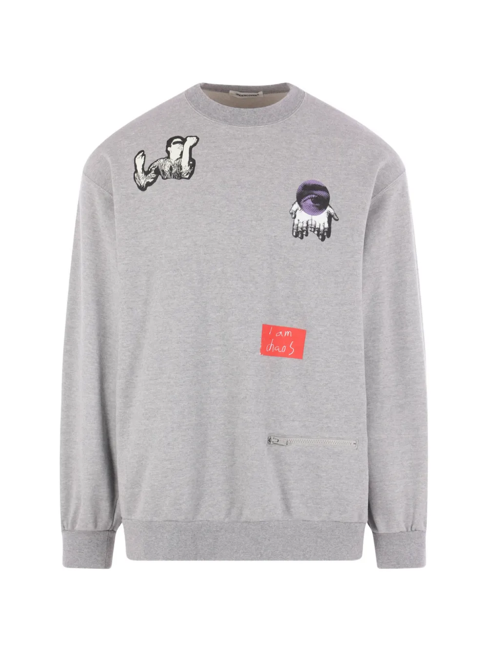 

Свитшот с графическим принтом Undercover, серый