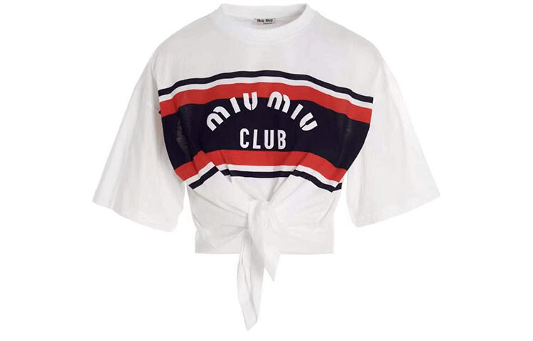 

Топ женский Miu Miu укороченный, белый