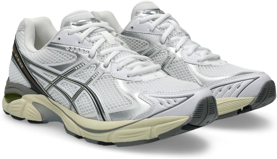 Кроссовки ASICS GT-2160 для взрослых, унисекс, белый/желтый/светло-желтый — фото 3