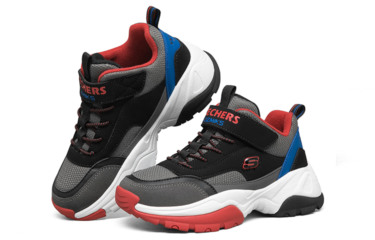 Кроссовки мид для подростков Skechers, черный — фото 4