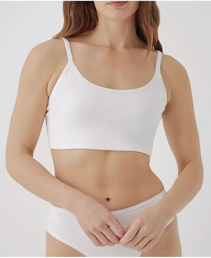 

Бюстгальтер-бралетт Plus Size Everyday Strappy Scoop Pact, белый