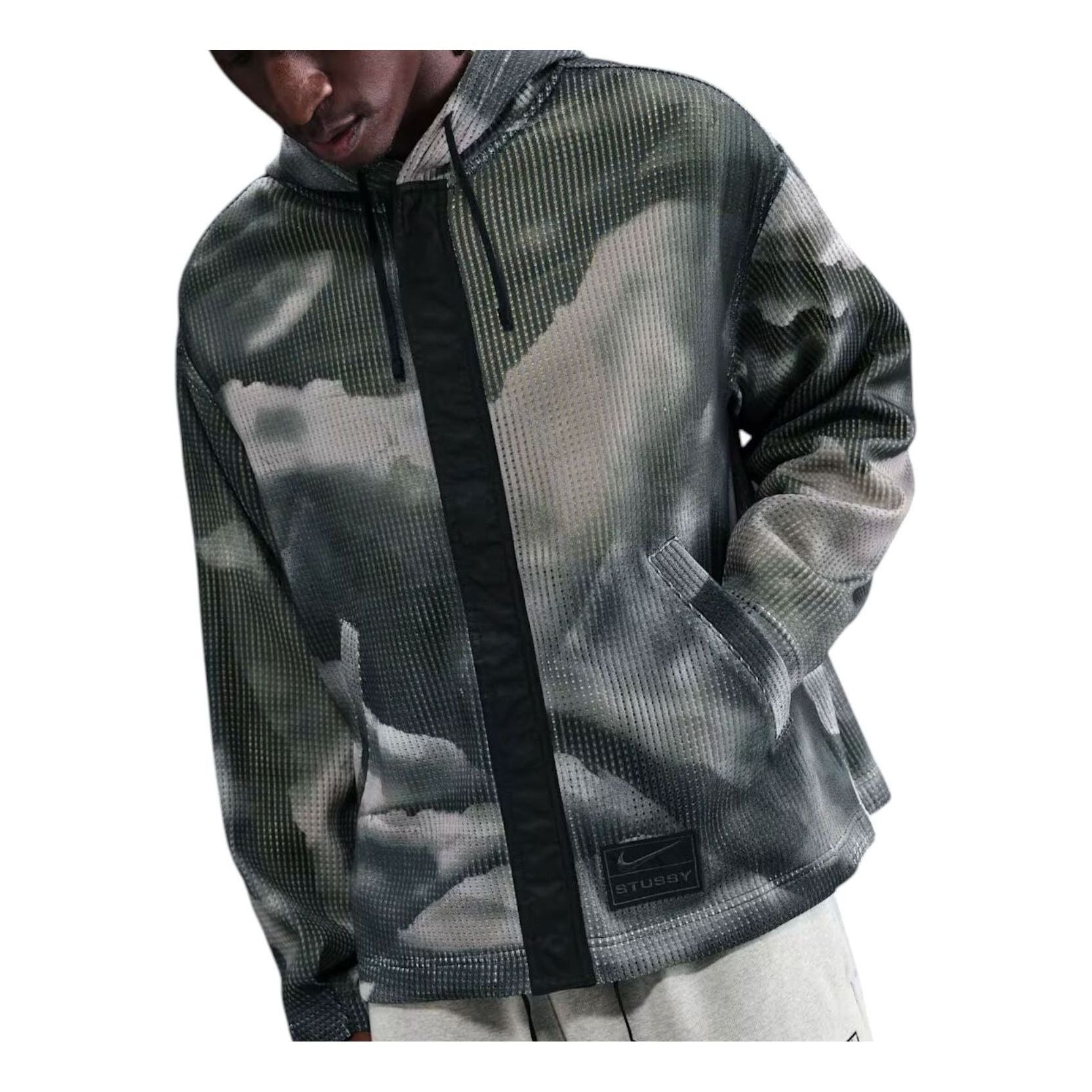 

Куртка Nike x Stussy Ghillie Allover Print Jacket 'Green'