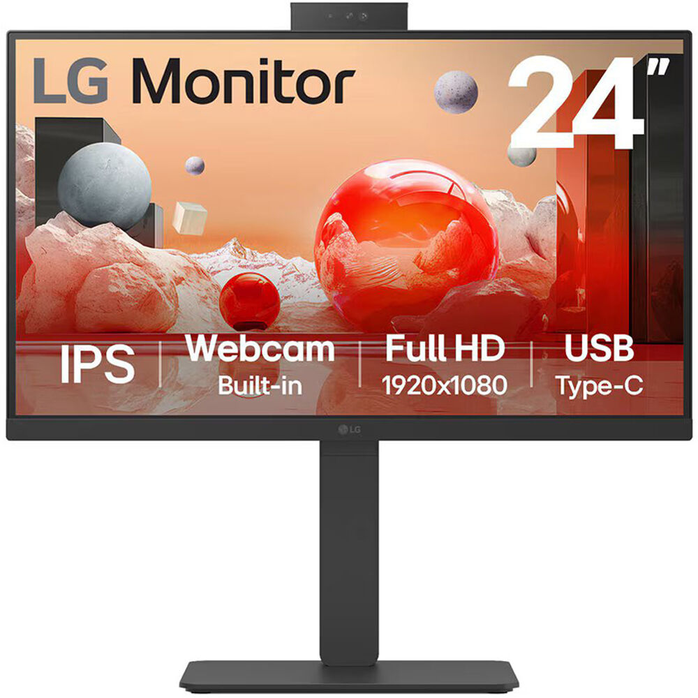 

Монитор для видеоконференций LG 24BA850-B 23,8 дюйма Full HD 100 Гц