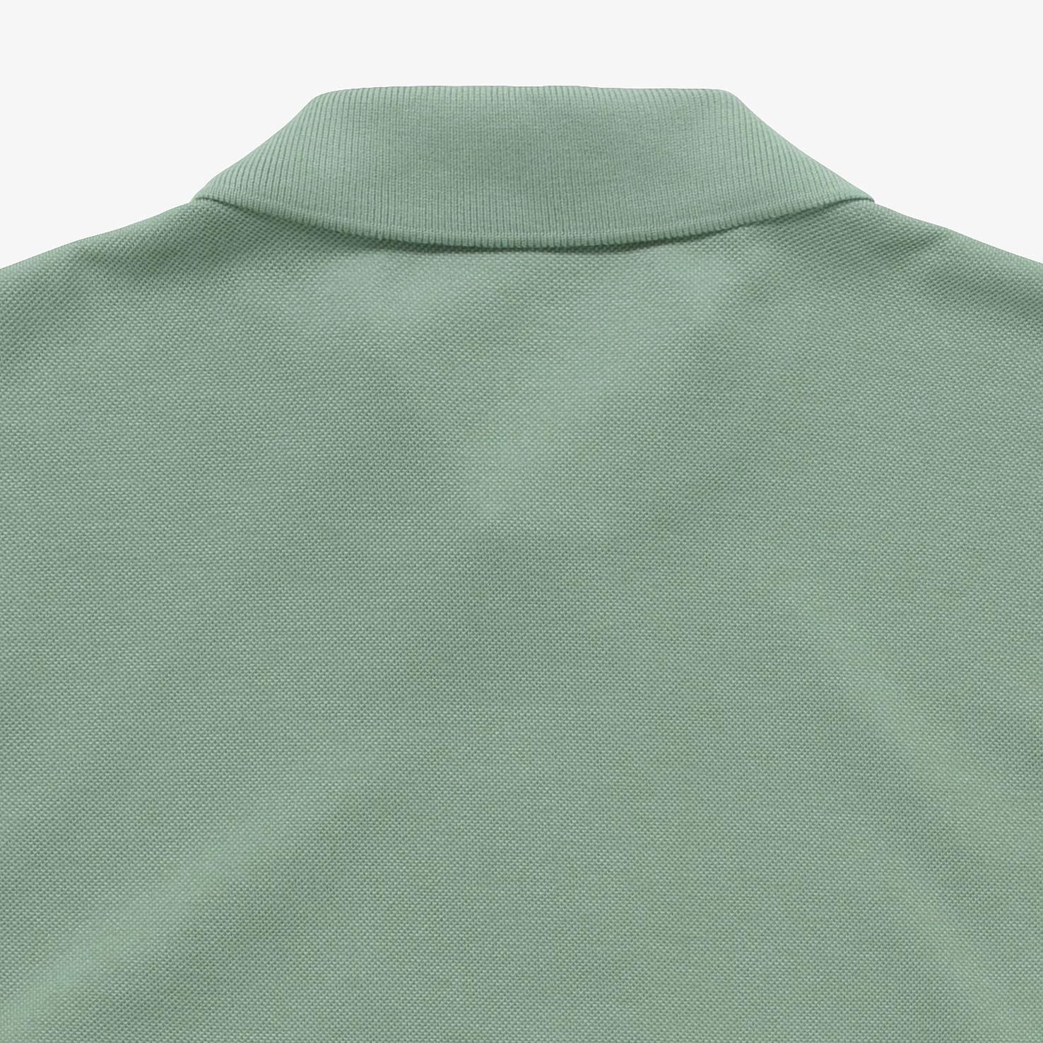 Официальная поло-рубашка Lacoste Original Fit с длинным рукавом, модель L1312, шалфейно-зеленый — фото 4