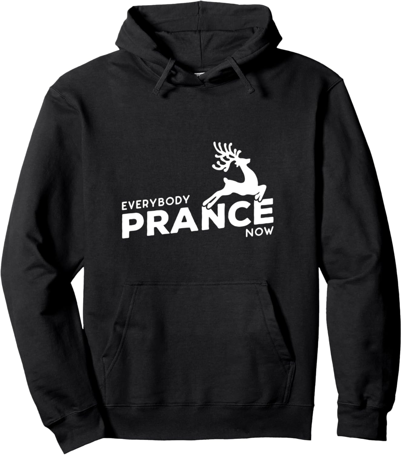 

Худи Everybody Prance Now Christmas Reindeer Christmas Is The Best Time Of Year Tee Co, черный