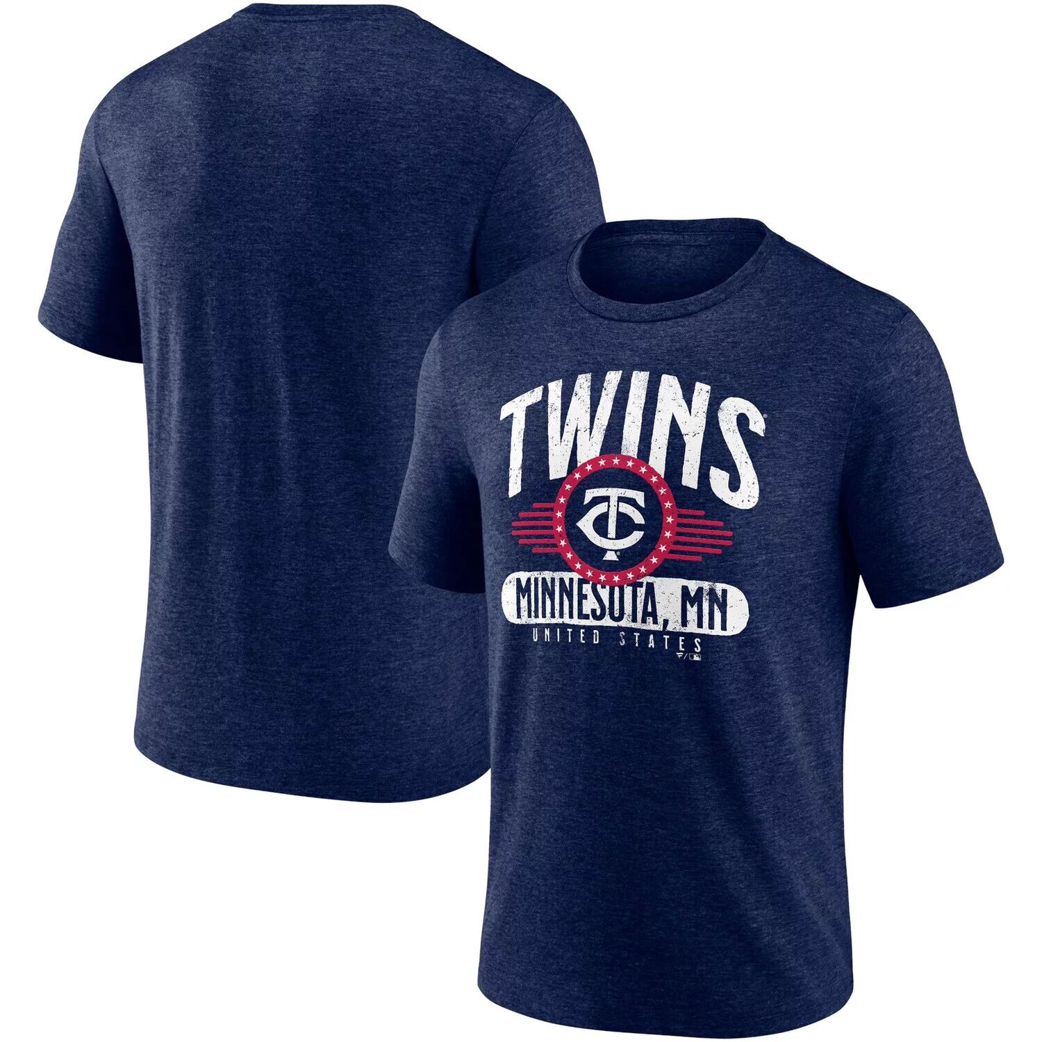

Мужская футболка темно-синего цвета с логотипом Minnesota Twins Badge of Honor Tri-Blend Fanatics, Синий, Мужская футболка темно-синего цвета с логотипом Minnesota Twins Badge of Honor Tri-Blend Fanatics