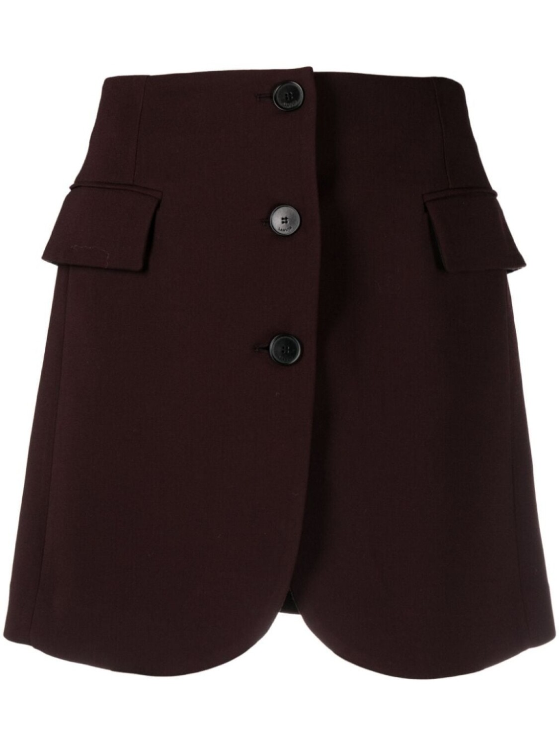 

Lanvin короткая юбка строгого кроя, фиолетовый