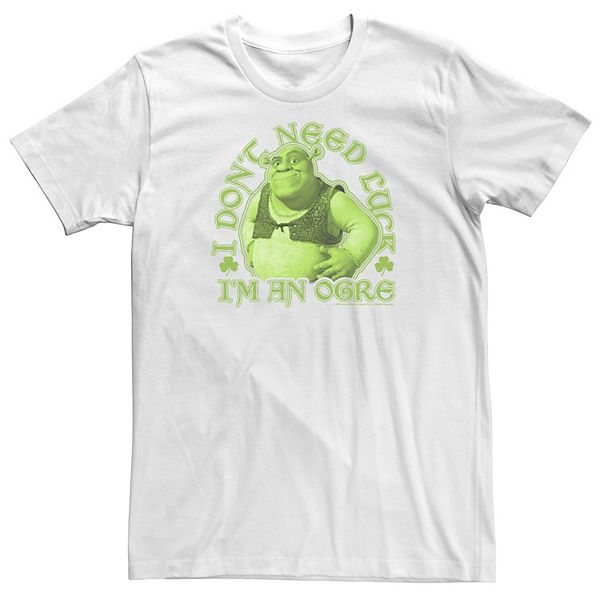 

Футболка Big & Tall Shrek Saint Patrick's Day "I don't need luck I'm an ogre" Licensed Character