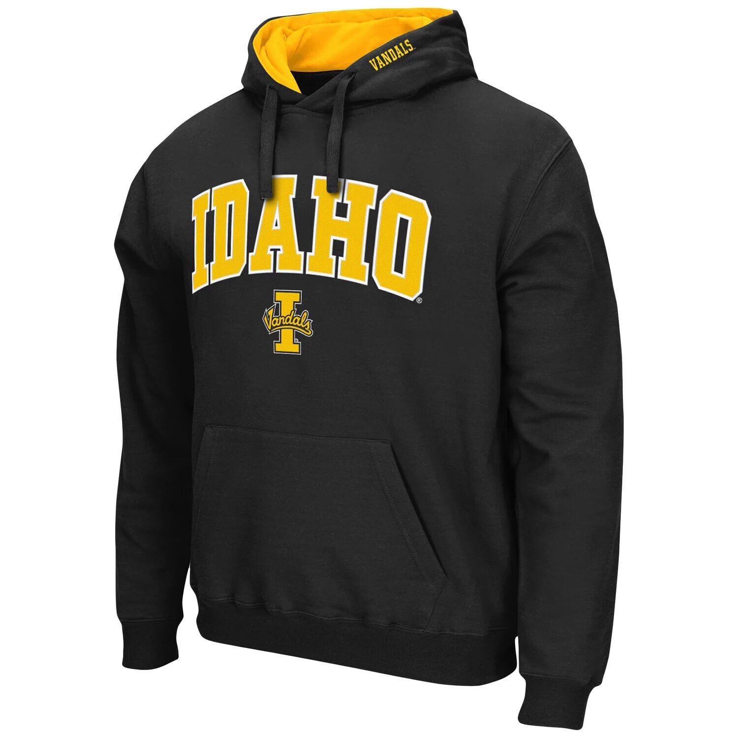 

Мужской черный пуловер с капюшоном Idaho Vandals Arch и Logo Colosseum