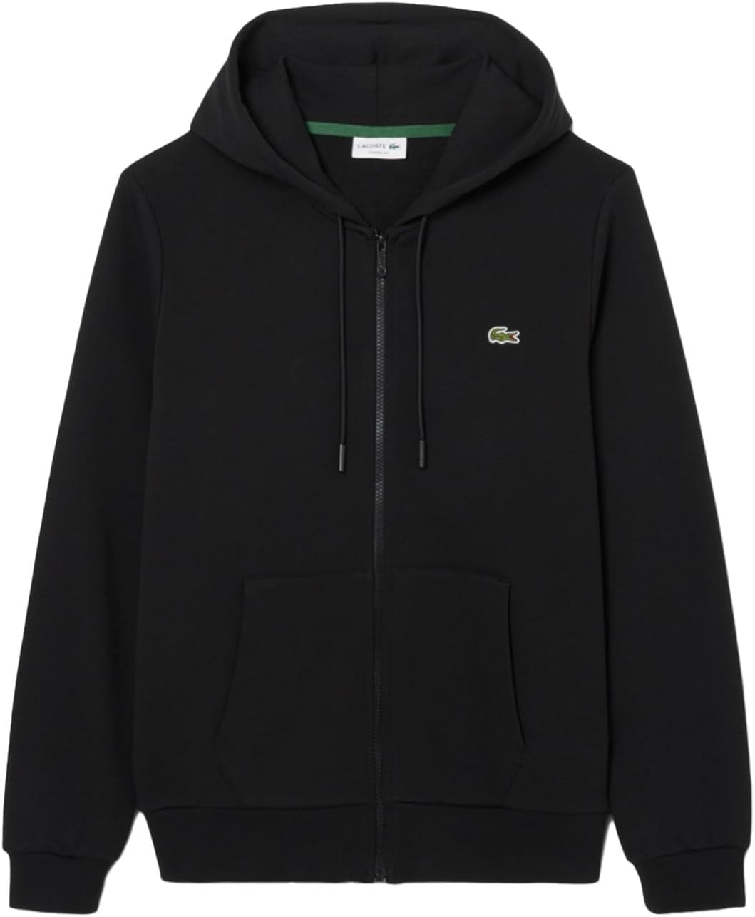 

Мужская толстовка Lacoste (официальная) Essential на молнии с капюшоном, черный