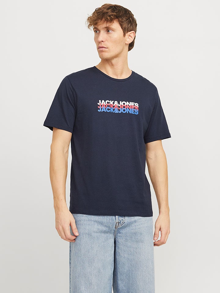 

Футболка Cyber Jack & Jones, темно-синий