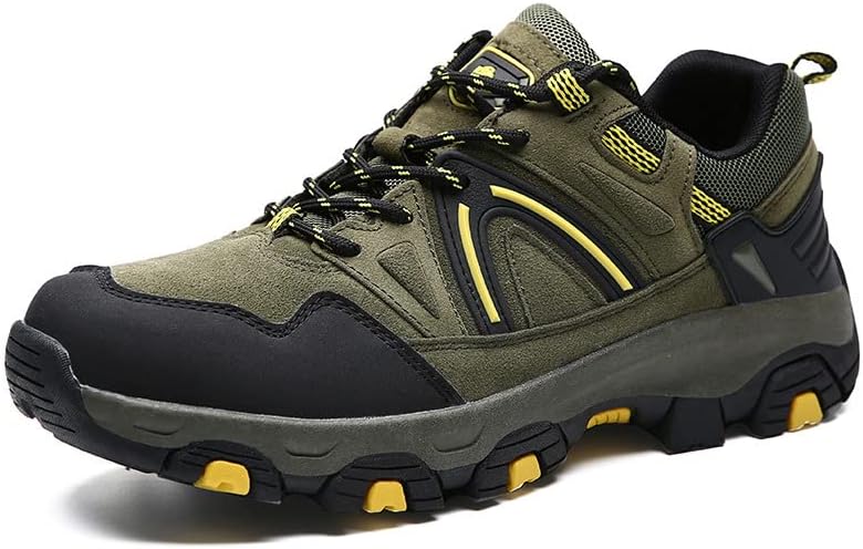 

Мужские походные ботинки водонепроницаемые противоскользящие для прогулок на улице, альпинизма, кемпинга и трекинга Lsmodarise, зеленый