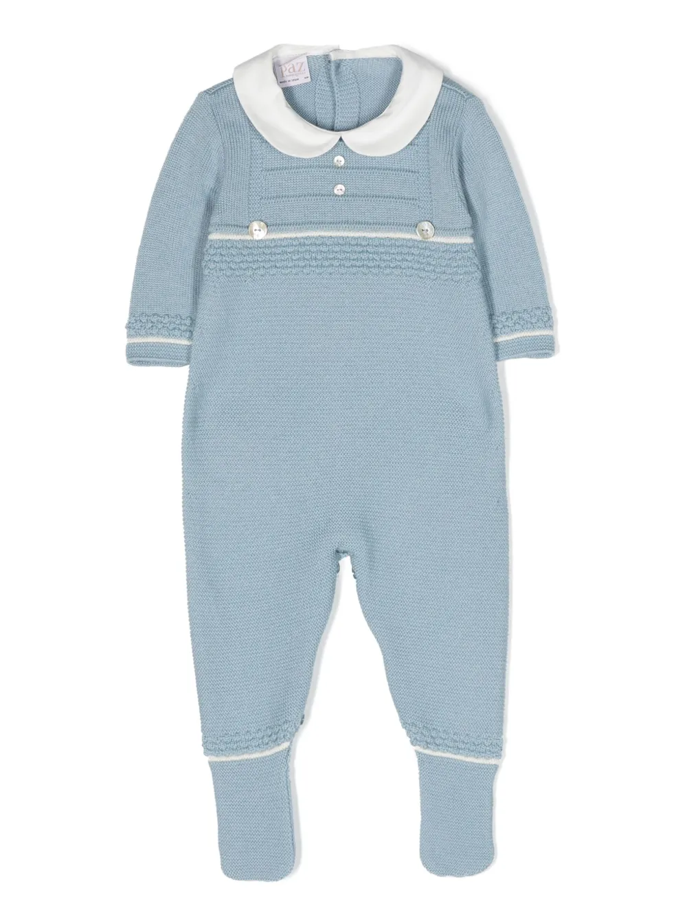 

Шерстяное боди с нагрудником Paz Rodriguez, синий