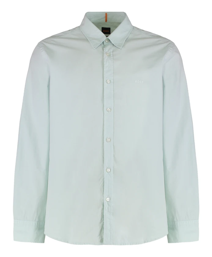 

Рубашка из хлопкового поплина Relegant_6 Hugo, синий