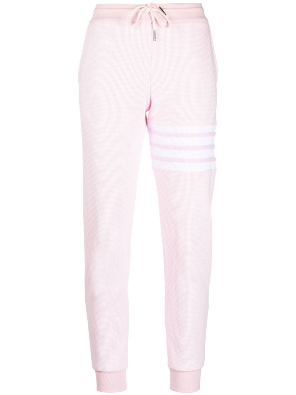 

Thom Browne зауженные джогеры с полосками 4-Bar, розовый