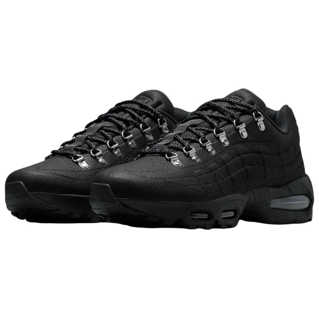 Air Max 95 Comfortable Running Shoes мужские Gothic Nike, черный — фото 4
