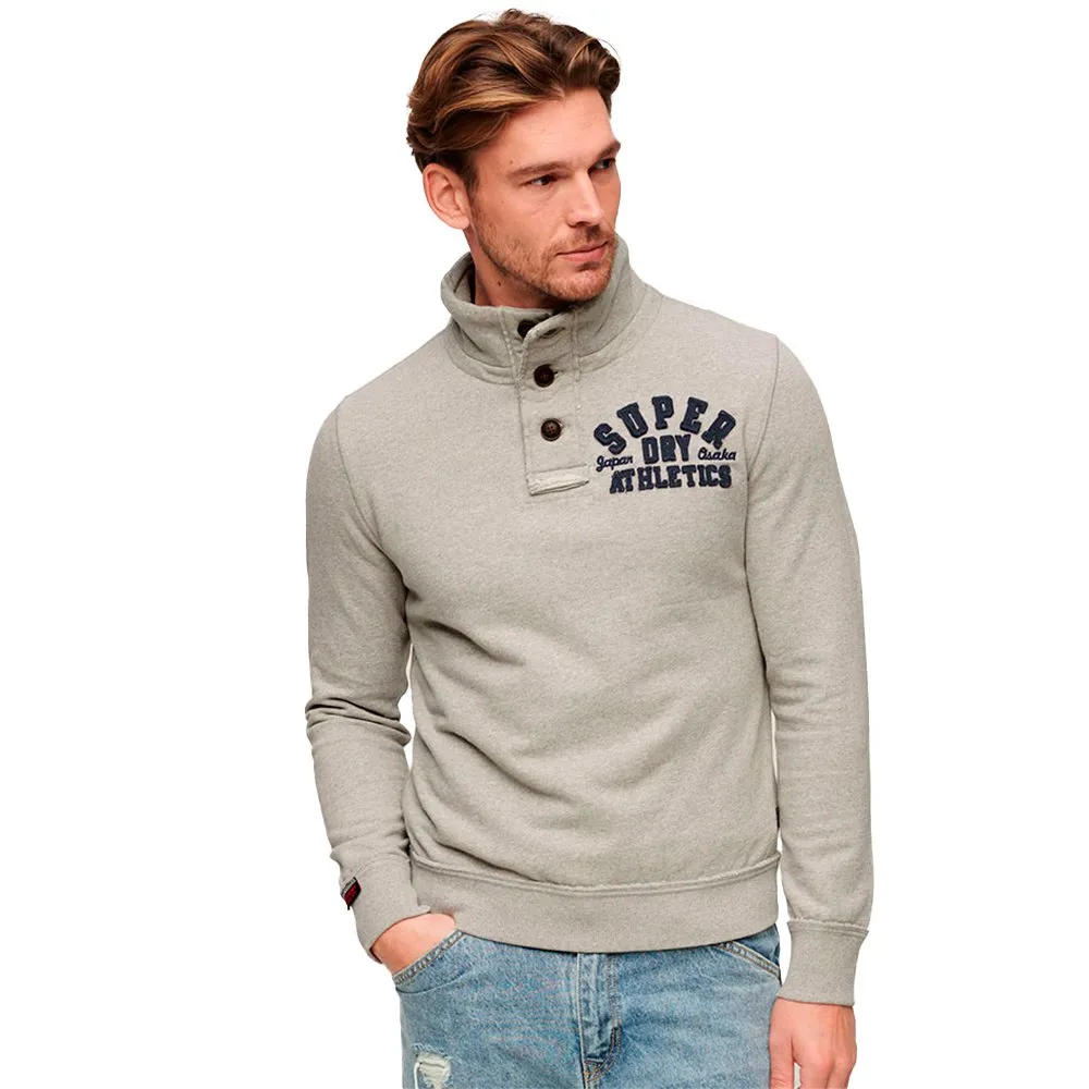 

Толстовка Superdry Vintage Athletic Henley, серый