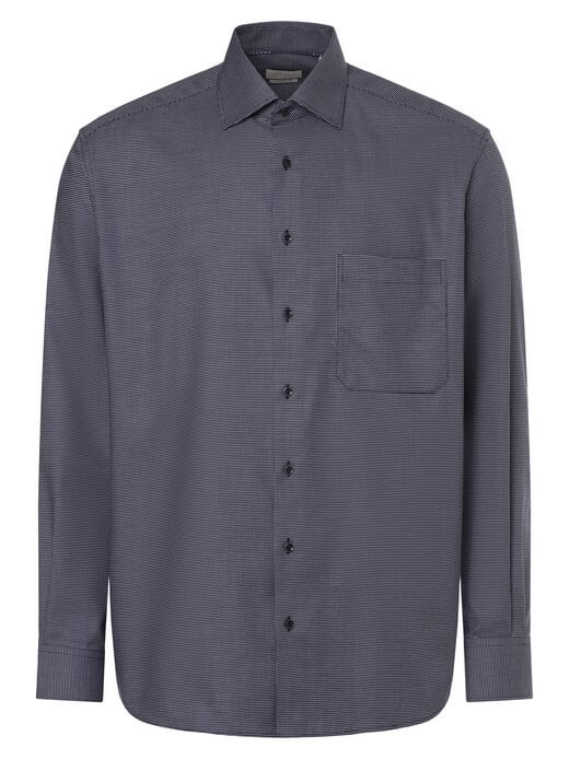 

Негладкая рубашка Eterna Comfort Fit, синий