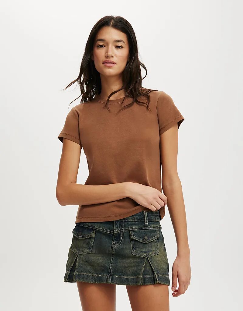 

Детская футболка Cotton On 90s коричневого цвета Cotton On