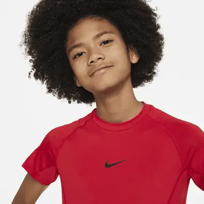 Топ Nike Pro, цвет University Red/Black — фото 3