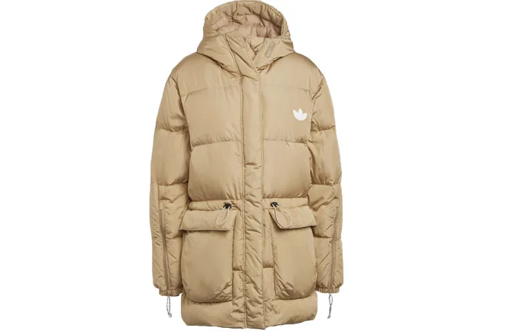 Adidas Originals Куртка пуховая зимняя женская light khaki