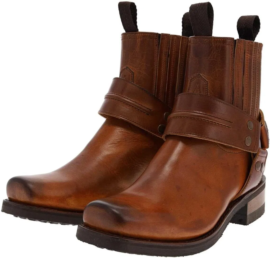 FB Fashion Boots FB Модные ботинки, унисекс, байкерские ботинки, синие низкие байкерские ботинки Goma, кожаные ботинки коричневого цвета — фото 2