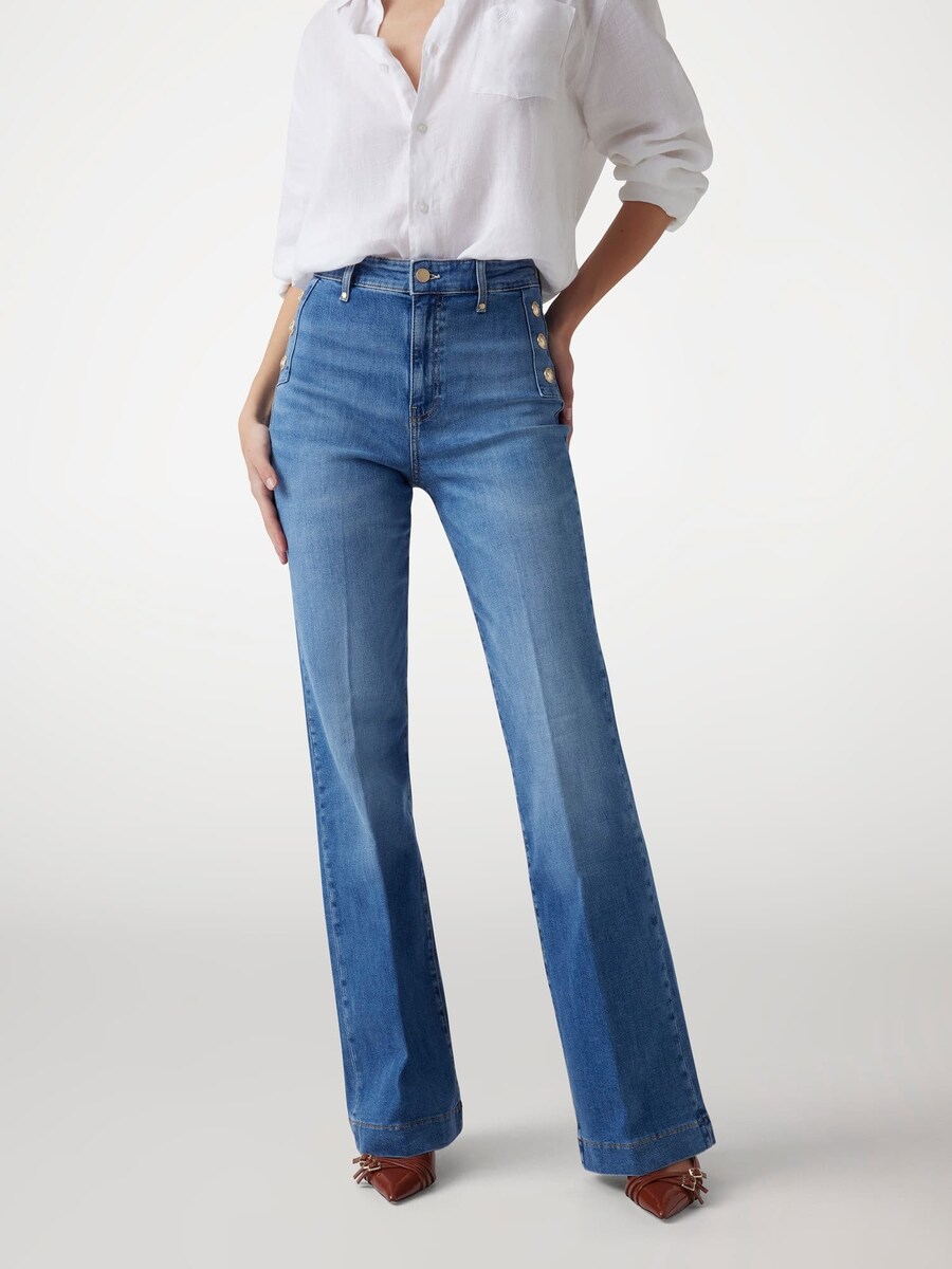 

Зауженные джинсы GUESS Faye, синий