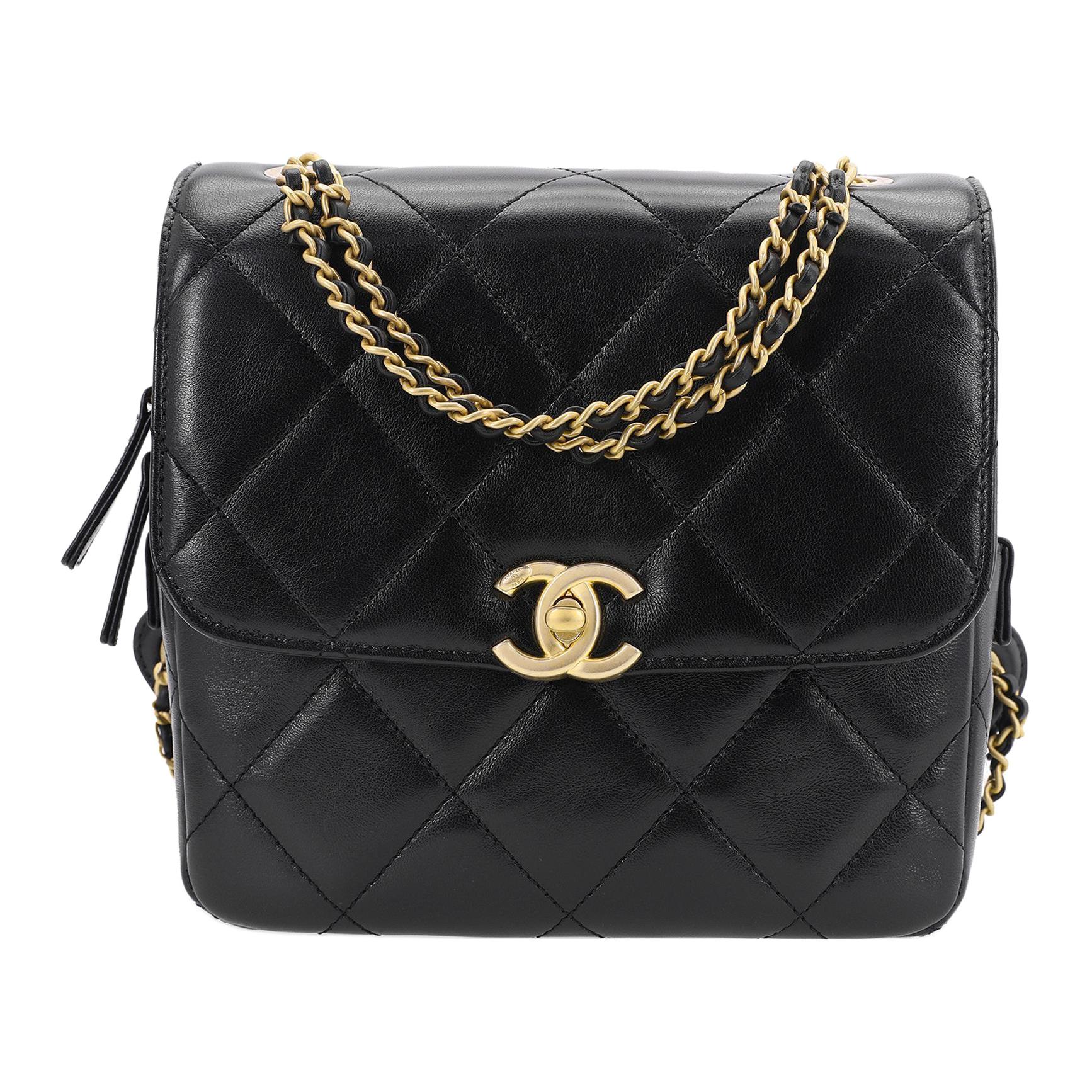 

23P SS Рюкзак из овчины женский черный CHANEL