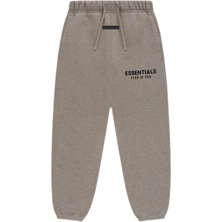 Fear Of God Essentials Детские брюки темно-серого пыльно-серого цвета/светло-серого цвета — фото 3