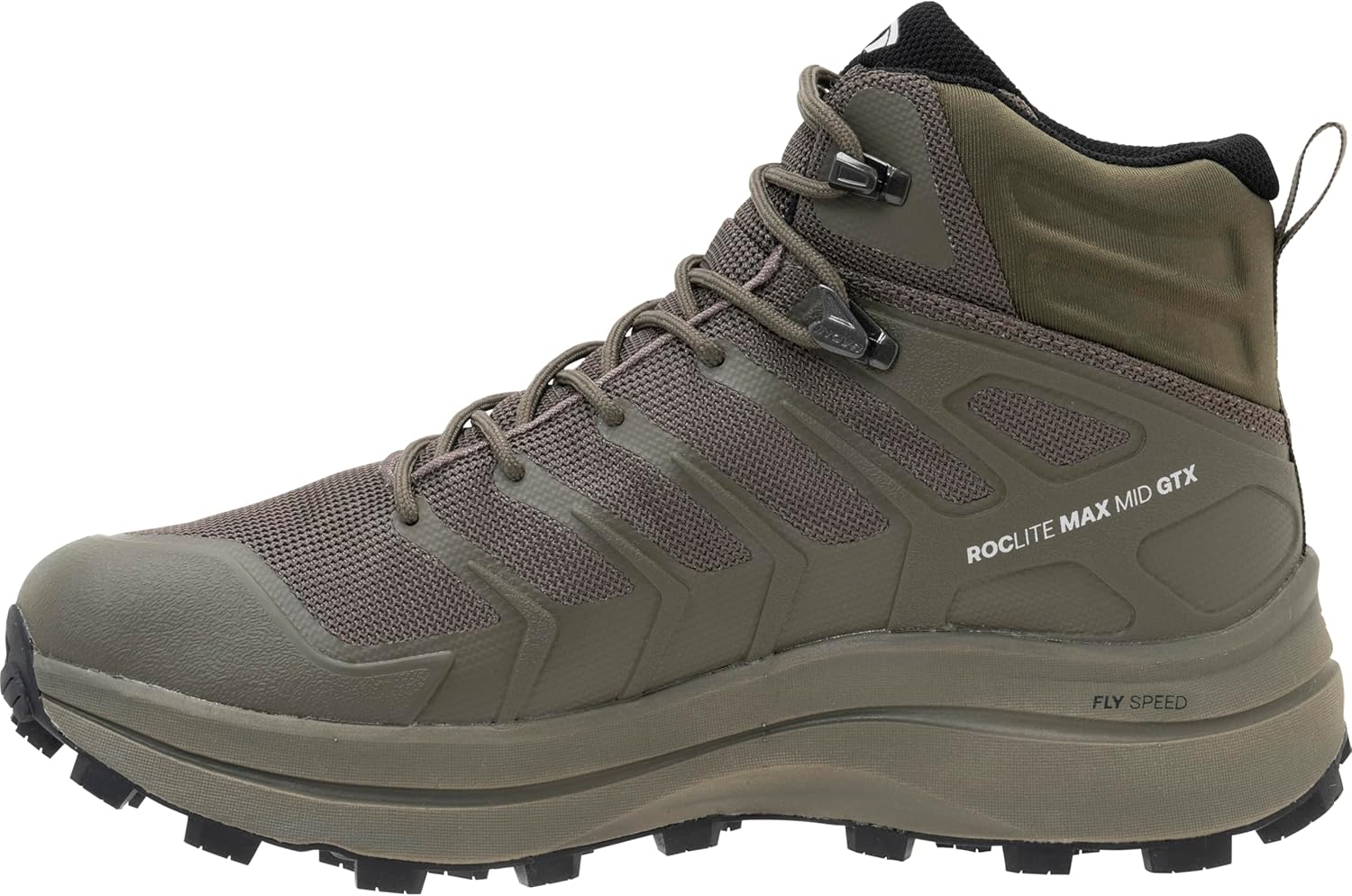 Походные ботинки INOV8 Roclite MAX MID GTX MS, водонепроницаемые Gore-TEX, средней высоты, Khgr(no5ssz62m) — фото 4