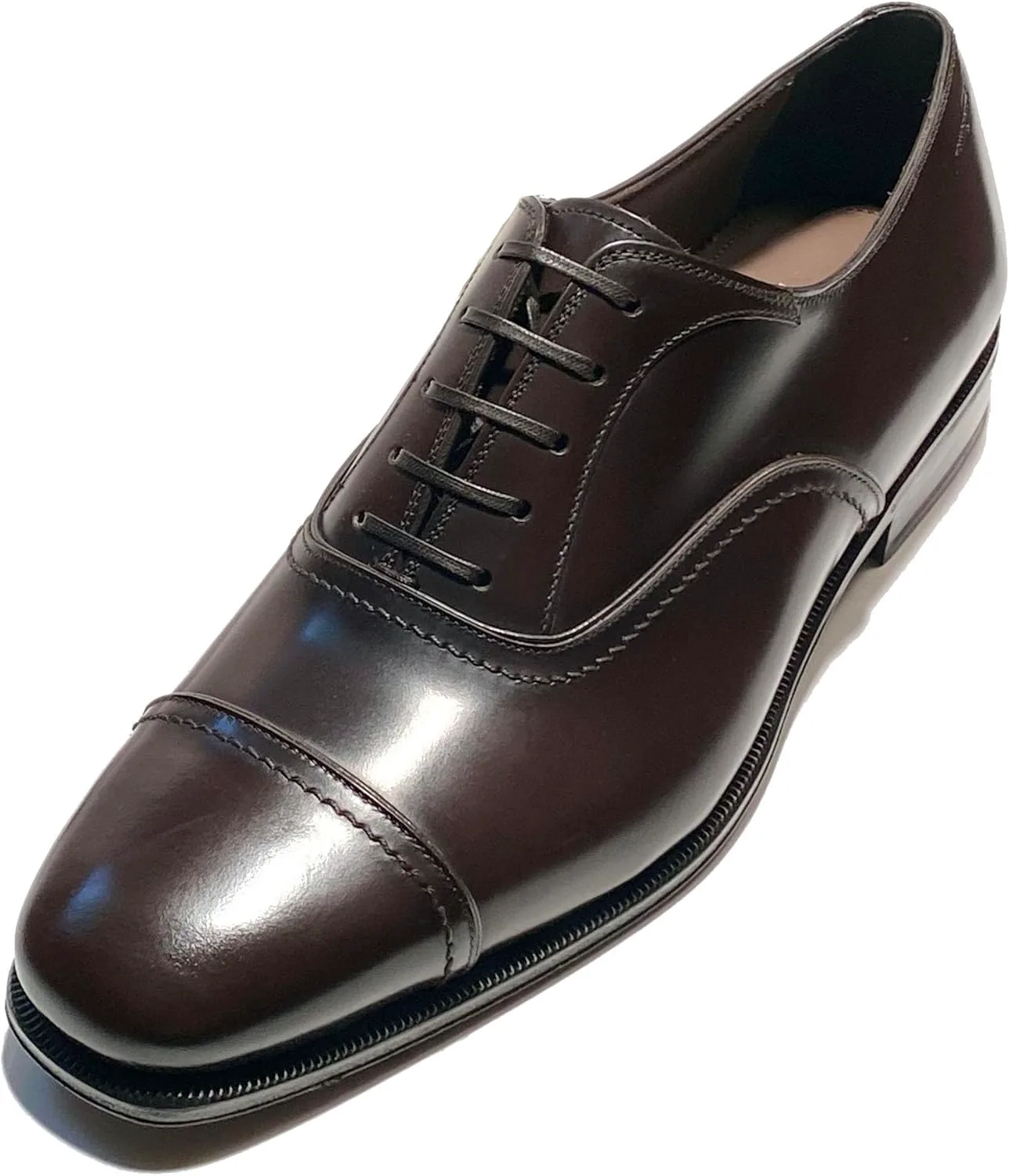 Кожаные оксфорды Ferragamo Seul с каплевым носком для мужчин, темно-коричневые вечерние туфли (Salvatore), темно-коричневый
