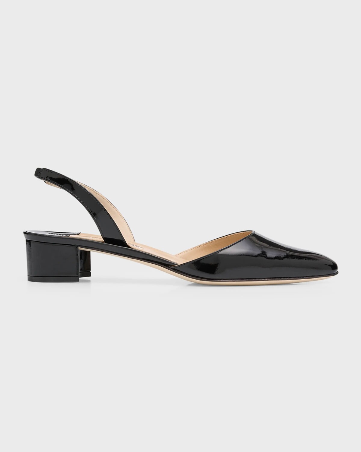 Кожаные балетки Aspro с пяткой на пятке Manolo Blahnik, цвет Black