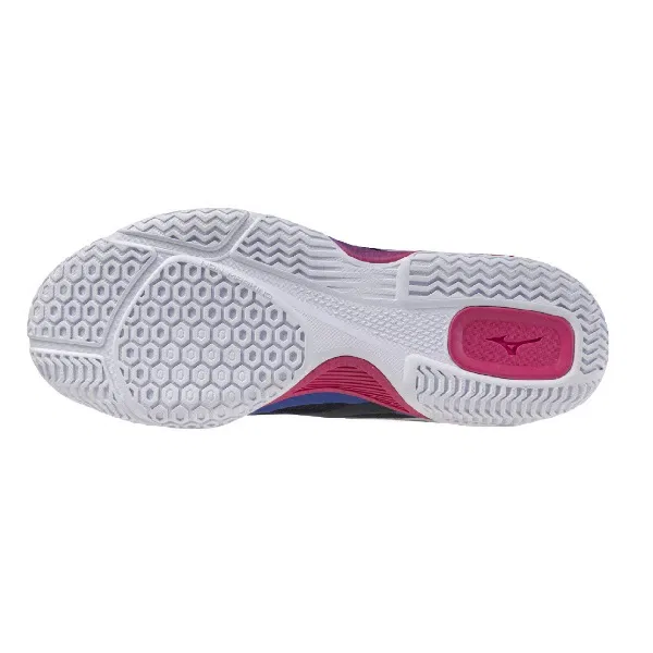 Кроссовки для настольного тенниса «Wave Medal 8» от Mizuno, Navy X Coral — фото 3