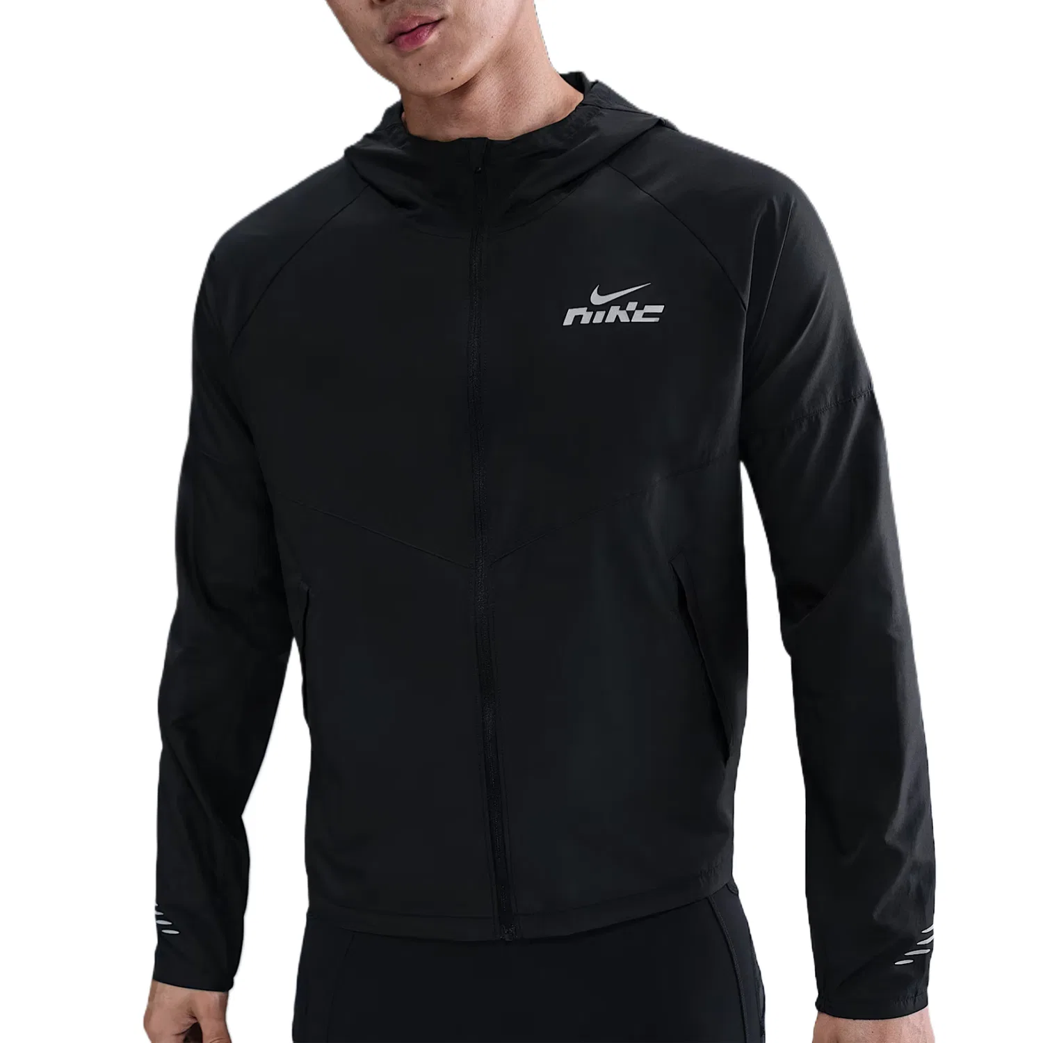 Куртка мужская Black/Black, crew neck, moderate Nike