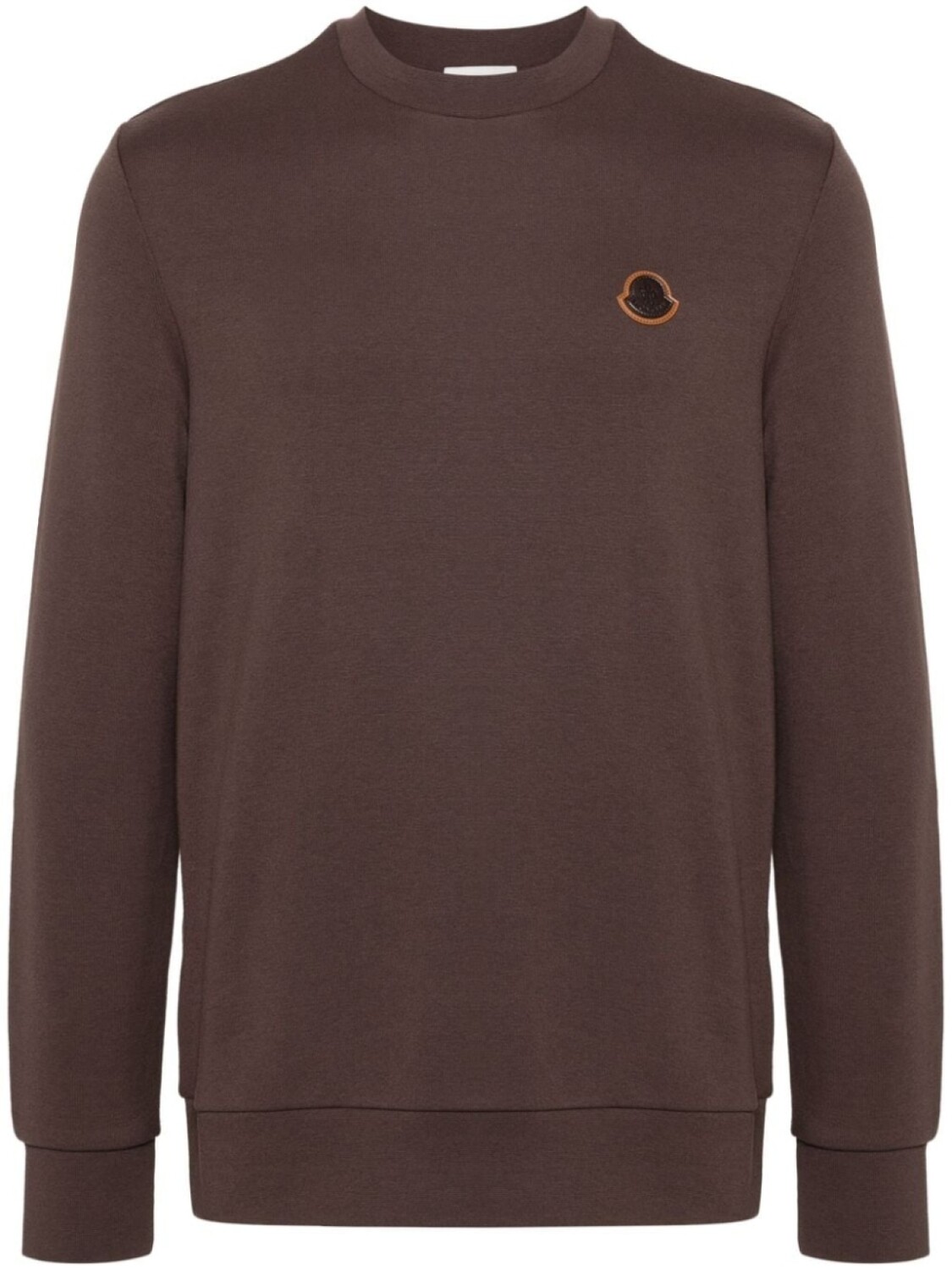 

Moncler толстовка с нашивкой-логотипом, коричневый