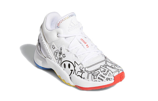 Кроссовки дон проблема №2 маленькие дети Adidas, белый — фото 3