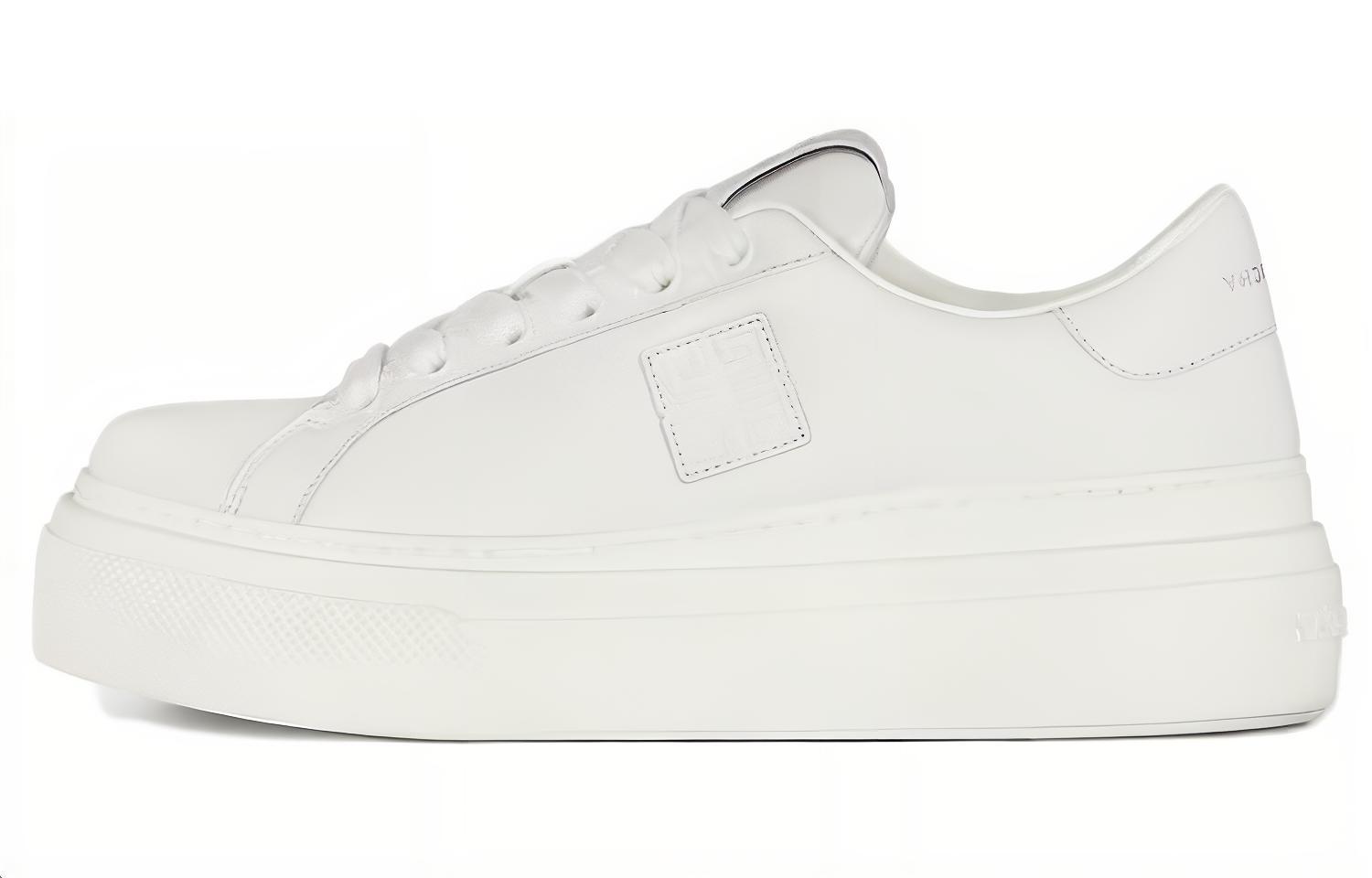Givenchy Женские городские низкие кроссовки на платформе «Белые»