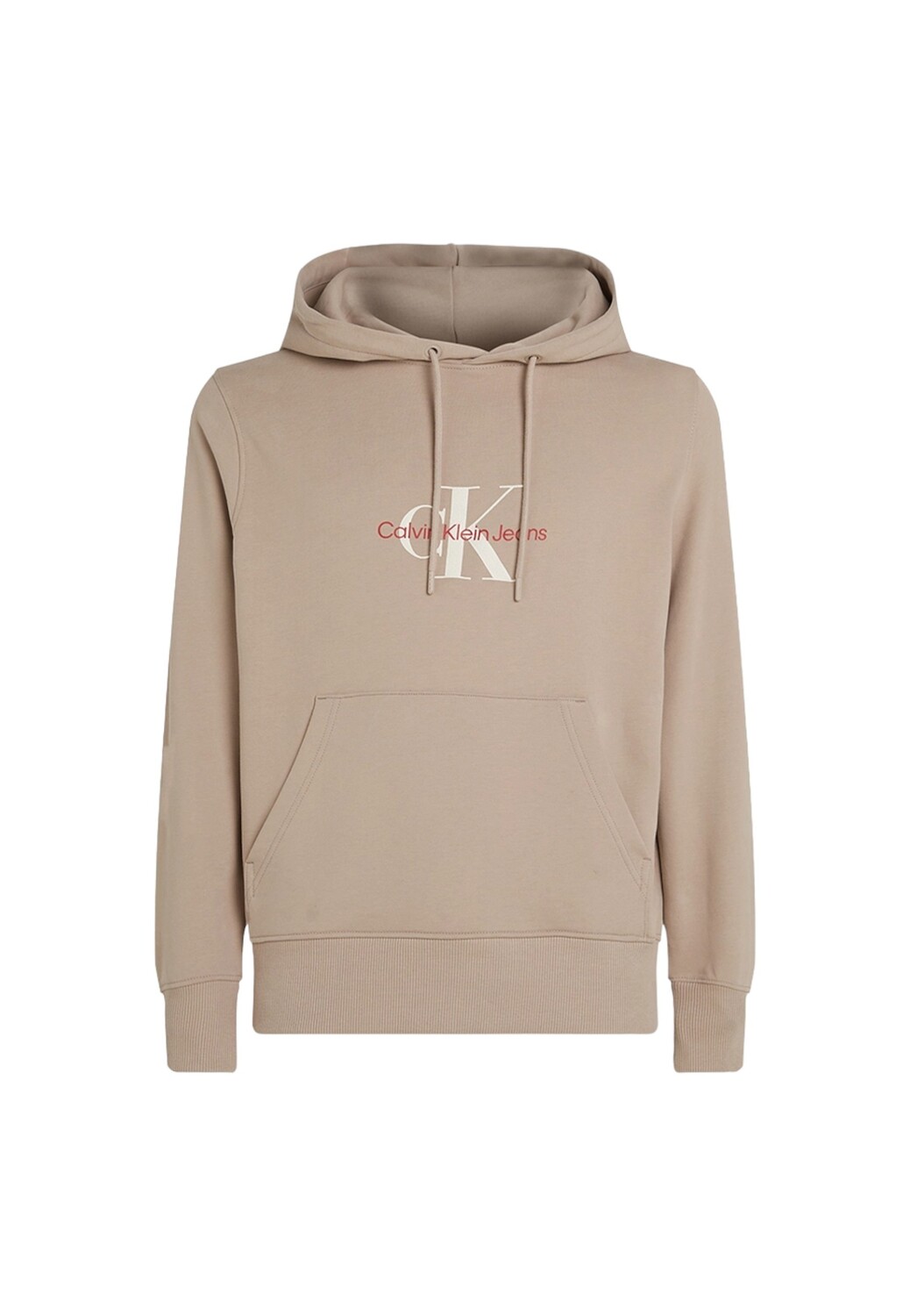 

Толстовка мужская Calvin Klein с капюшоном и карманом, бежевый