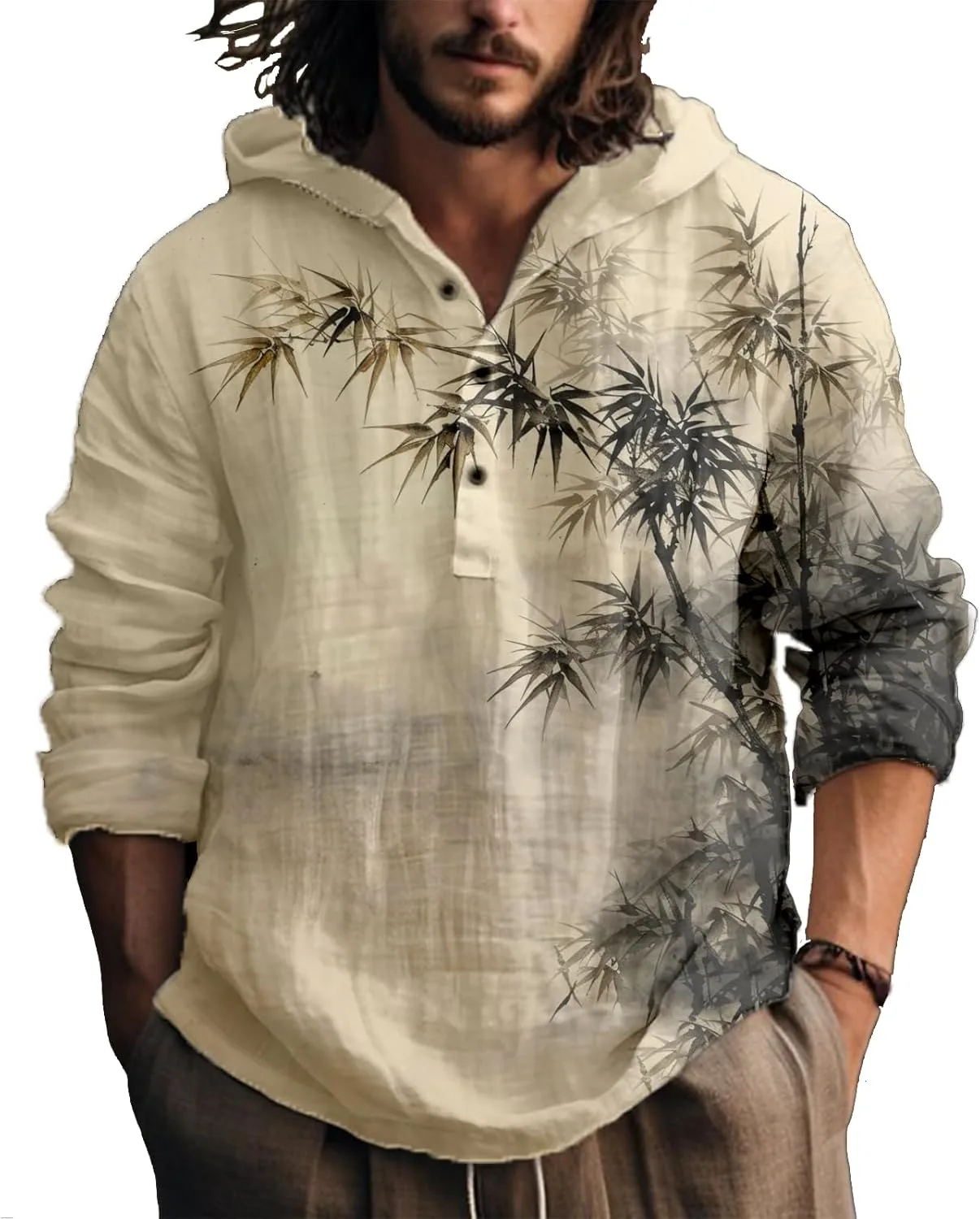 

Длинная рубашка для мужчин Fishing Workout Golf Henly Biacolum