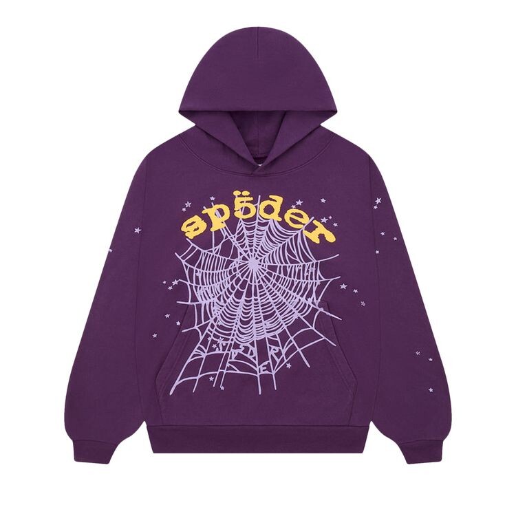 

Худи Sp5der OG Web V2 Hoodie Purple, фиолетовый
