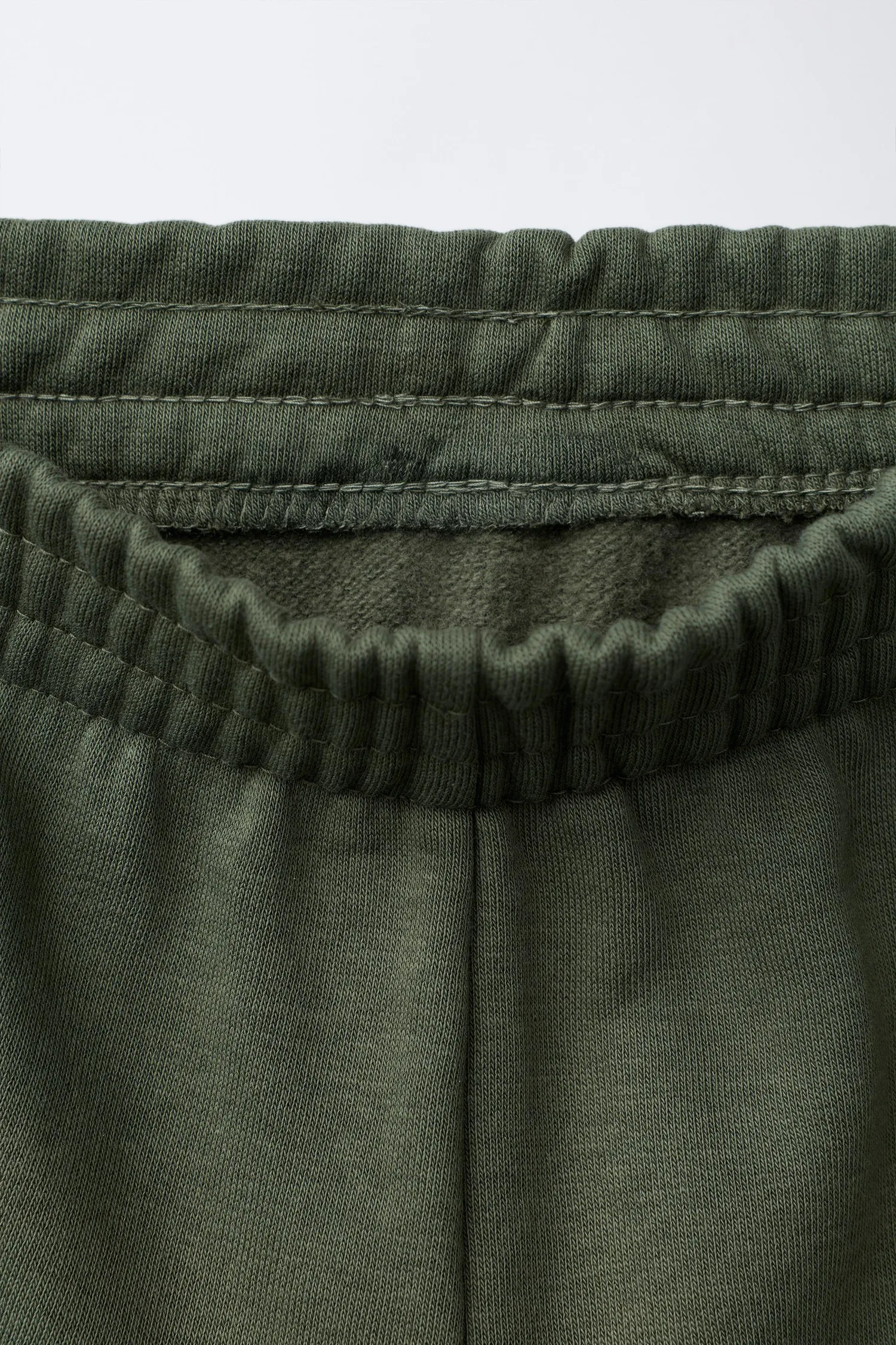 Спортивные штаны с текстовым принтом Zara, зеленый — фото 3