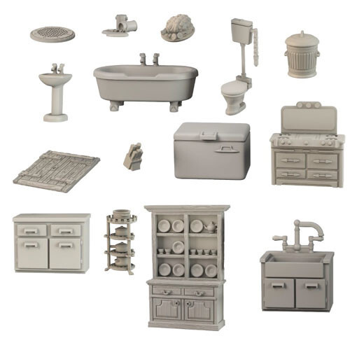

Аксессуары Mantic Games Terrain Crate: Bathroom & Kitchen